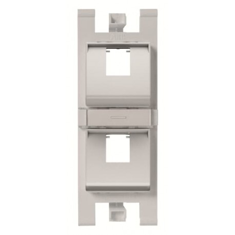 Niessen 2CLA101650T1301 Soporte 45º para 2x RJ45 sin pers. PL